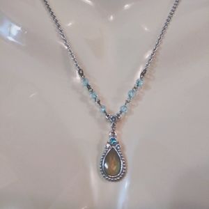 FREE WITH PUCHASE!!! 1928 Vintage inspired silver/turquoise necklace
